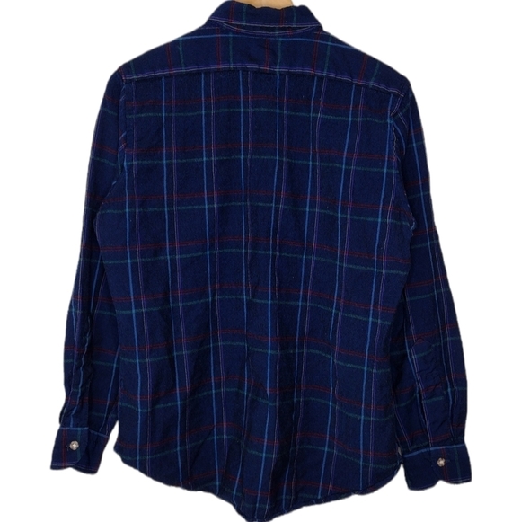 Pendleton 100% Virgin Wool Flannel Plaid Button Down Shirt Size Large - Picture 2 of 12